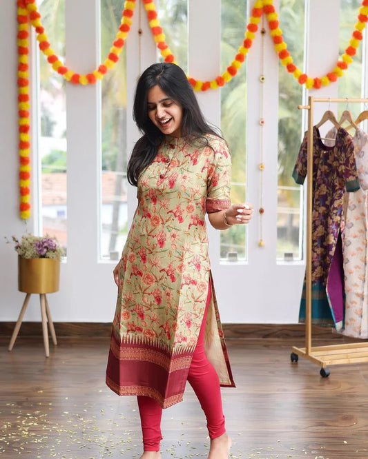 Elegant Festive Wear Kurti Set